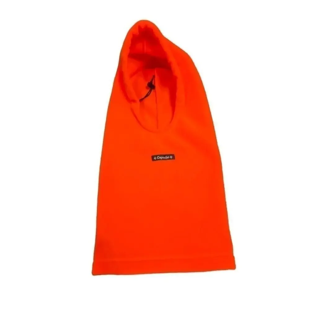 Yukon 2000 Bright Orange Capuche Head Sleeve Warm Ski Snowboard Fleece Hood Med